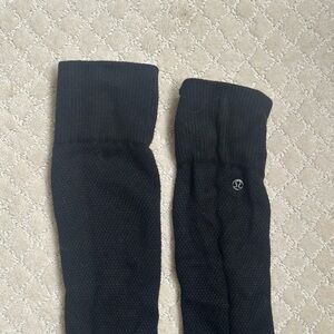 lululemon athletica black knee high socks